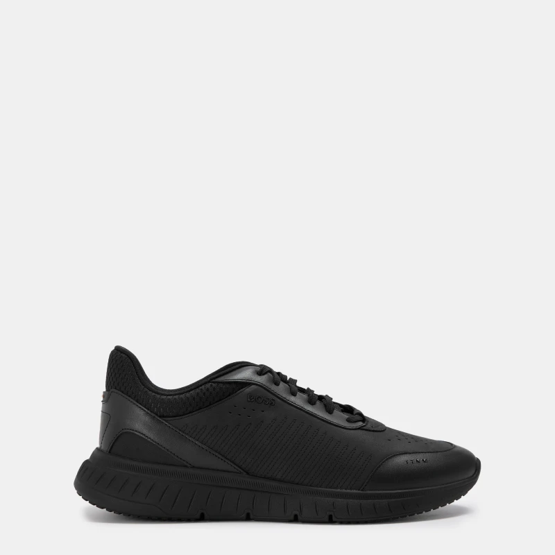 Image of Boss Mens Titanis Cushioned Midsole Trainers Black male 10 (44)