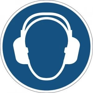 Image of Durable 172906 Symbol - Use hearing protection- Blue (Ø x H) 430 mm x 0.4 mm