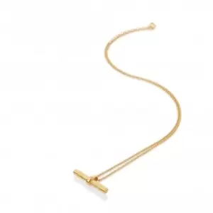 image of 18ct Gold Plated Sterling Silver Hope Bar Pendant DP848