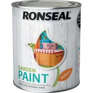 Image of Ronseal General Purpose Garden Paint Sunburst 750ml