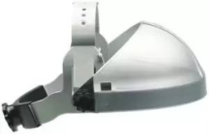 Image of 3M Clear ABS, Polyester Face Shield with Head Guard, Resistant To Impact