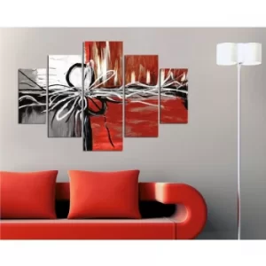 Image of ST148 Multicolor Decorative MDF Painting (5 Pieces)