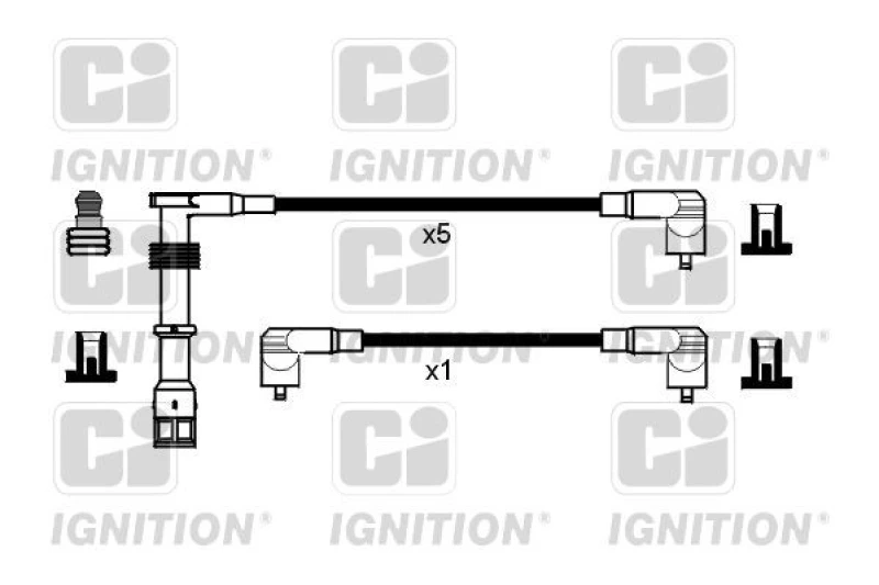 Image of QUINTON HAZELL Ignition lead set QUINTON HAZELL XC825