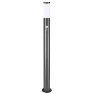 Image of Post Light Ivy Stainless Steel anthracite with Motion Sensor