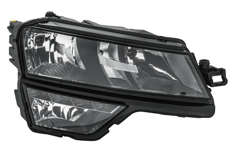 Image of HELLA 1EG 354 855-101 Headlights PWY24W, without control unit, Right, with bulbs, with hybrid technology Headlight (259)
