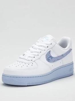 Image of Nike Air Force 1 '07 - White/Blue, Size 3, Women
