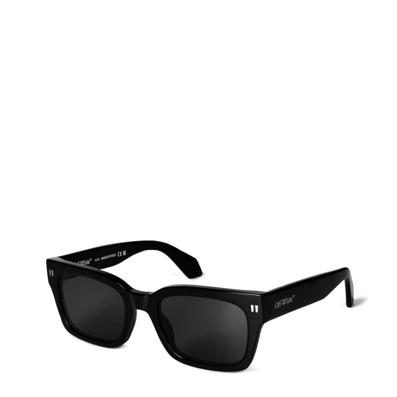 Image of Off White Midland 53 Architectural Square Sunglasses 1007 Black unisex One Size