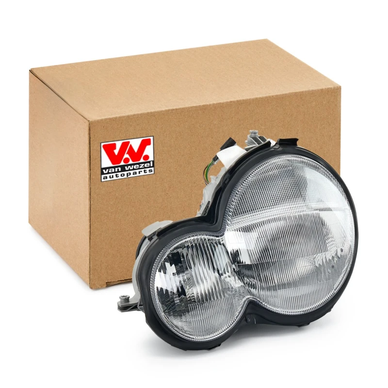 Image of VAN WEZEL 3032963 Headlights H7/H7, Left, without motor for headlamp levelling Headlight (259)