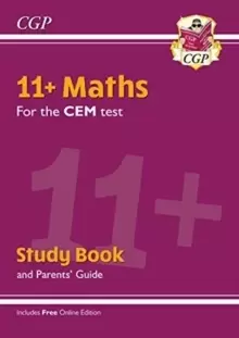Image of 11+ CEM Maths Study Book (with Parents' Guide & Online Edition)