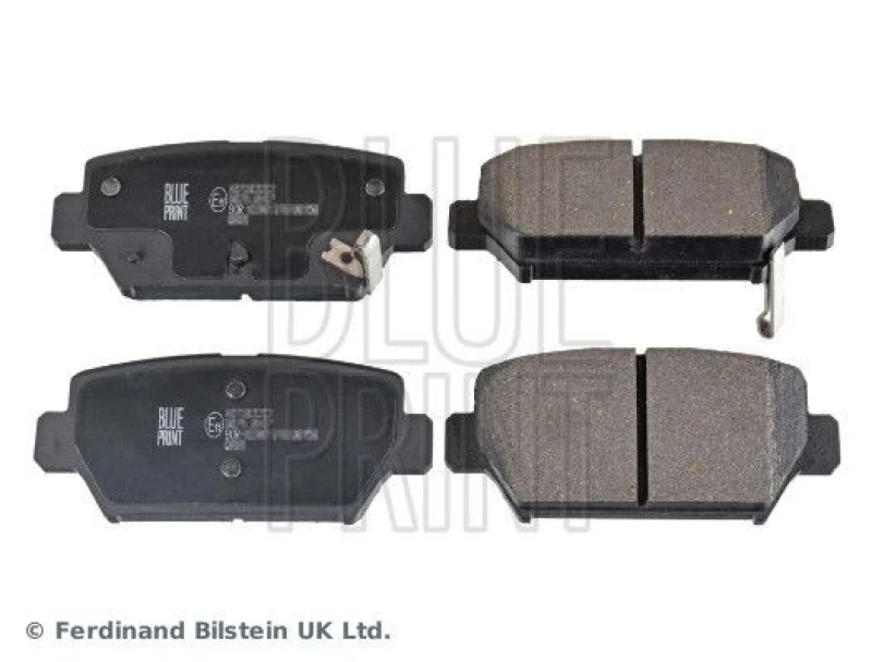 Image of Blue PRINT Brake pad set Blue PRINT ADC44289