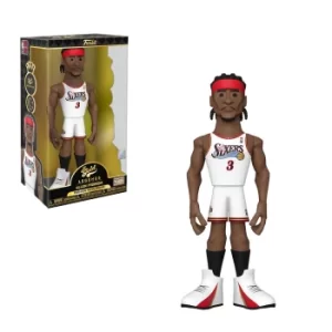 image of NBA Legends Philadelphia 76ers Allen Iverson 12-Inch Vinyl Gold