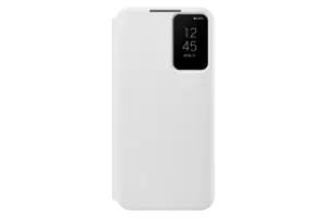 image of Samsung Galaxy S22+ Smart Clear View Cover in White (EF-ZS906CWEGEW)