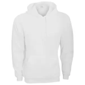 image of Bella + Canvas Unisex Pullover Polycotton Fleece Hooded Sweatshirt / Hoodie (XL) (White)