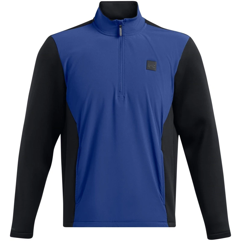 Image of Under Armour Mens Drive Pro Moisture-Wicking Stretchy Knit Waterproof Vest Blue male S