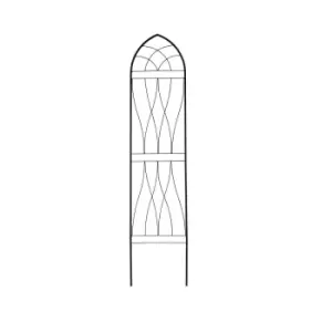 Image of VegTrug Slimline Round Trellis - Black