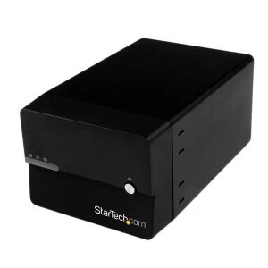 image of Startech USB3 3.5" Dual Bay SATA HDD Enclosure