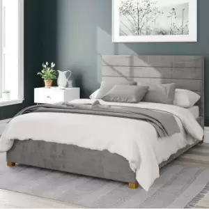 Image of Kelly Firenze Velour Ottoman Bed Frame Silver