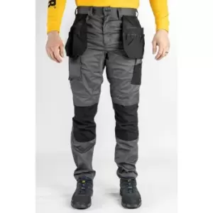 Image of Caterpillar Essentials Stretch Slim Fit Trade Work Trousers Grey - 30L
