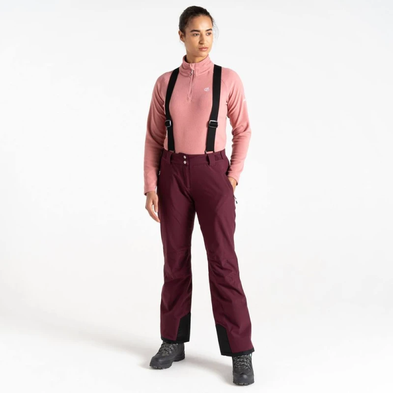 Image of Dare 2b Womens Effused II Waterproof Ski Pants in Purple Size: 20 Purple Female 20