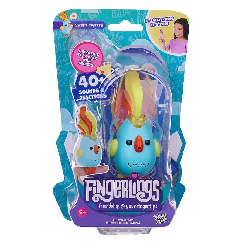 Image of Fingerlings FINGERLINGS SWEET TWEETS BIRD Blue Merchandise unisex One Size