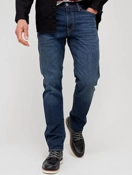 image of Levis 511 Slim Fit Jeans - Mid Blue, Hard Worn, Size 38, Length Regular, Men