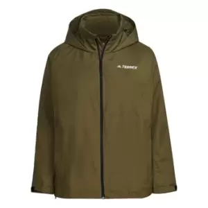 Image of adidas Terrex Multi RAIN. RDY Two-Layer Rain Jacket (Plus - Green