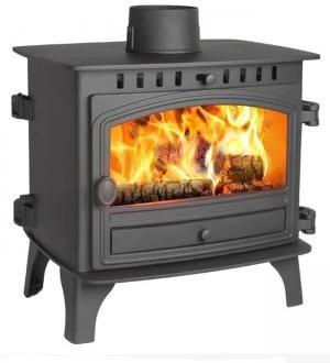 image of Hunter Herald 8 Double Sided Single Depth Wood Burning Stove