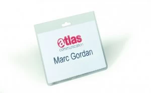 Image of Durable No Clip Security Badge 60x90mm Pack of 20 813519