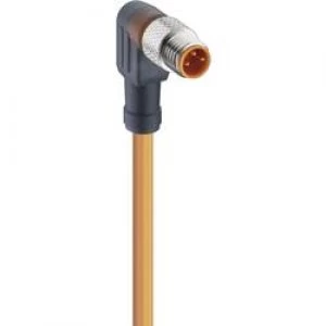 Image of Lumberg Automation 11331 RKMWV 4 075 M Actuator Sensor Connection Line M8 Connector Straight Orange