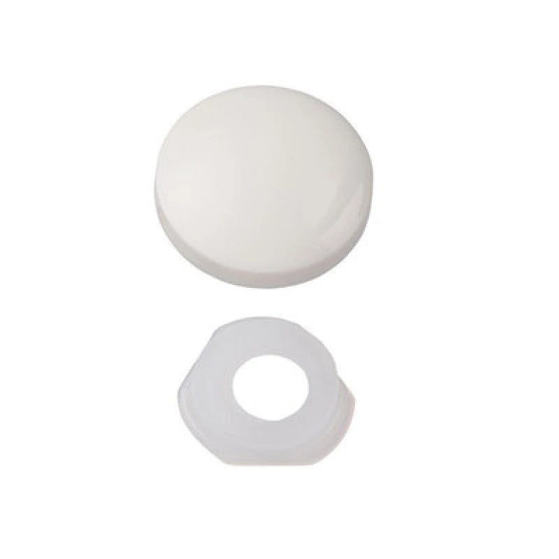 Image of Unifix Dome Cap Screw Covers And Washers - White - 9Tqdometop/015 - Box Of 200