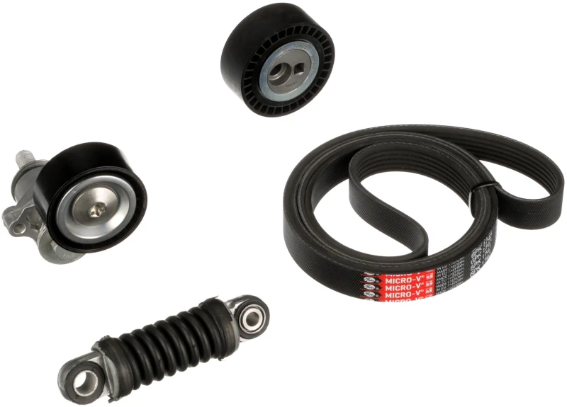 Image of GATES K046PK1740 V-ribbed belt set Micro-V Stretch Fit V-Ribbed Belt Set (542)