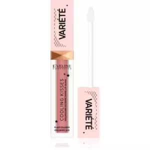 image of Eveline Cosmetics Variete Cooling Kisses Hydrating Lip Gloss with Cooling Effect Shade 03 Star Glow 6,8 ml