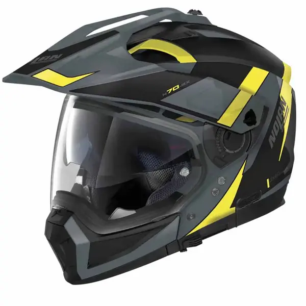 Image of Nolan N70-2 X 06 Skyfall N-C 058 Slate Grey Yellow Black Multi Helmet Size M