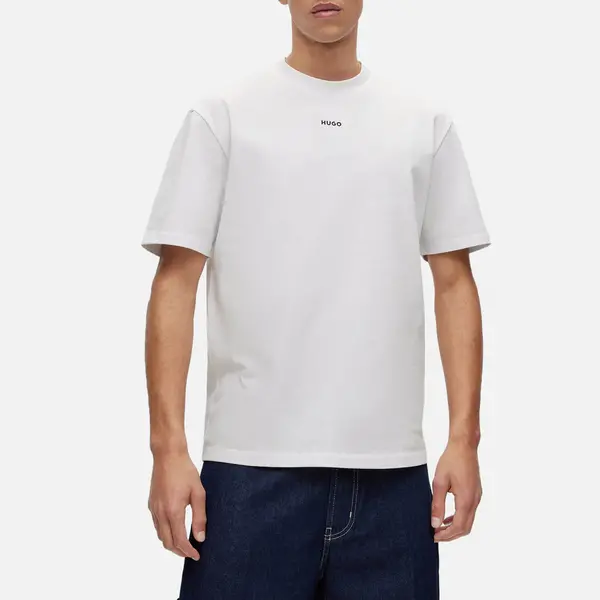 Image of HUGO Dapolino Small Chest Logo Cotton-Jersey T-Shirt - L