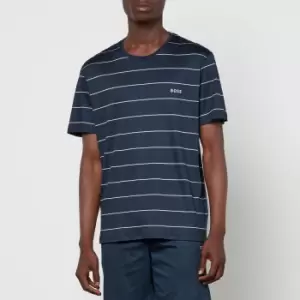 Image of BOSS Ultralight Striped Cotton and Modal-Blend T-Shirt - M