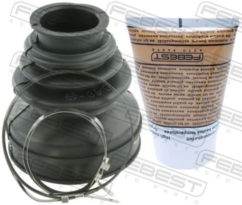 Image of FEBEST 2515-C4T CV Boot transmission sided, NBR (nitrile butadiene rubber) NBR (nitrile butadiene rubber) Bellow,drive shaft (194)
