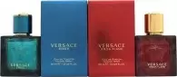 image of Versace Eros Gift Set 30ml Eros Eau de Toilette + 30ml Eros Flame Eau de Toilette