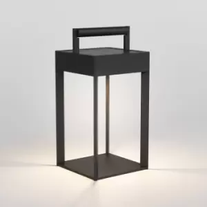 Image of Kuro 250 Outdoor LED Portable Box Light Textured Black Touch Dimmer