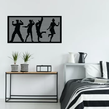 Image of DanceWoman 3 - Black Decorative Metal Wall Accessory