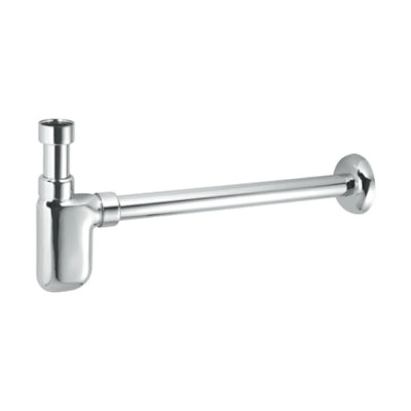 Image of McAlpine A32UK-CB 75mm Water Seal Chrome Plated Brass Adjustable Inlet Cylindrical Bottle Trap Silver