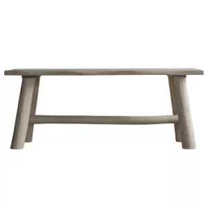 Image of Alberta Natural Rustic Hall Bench - Caspian House