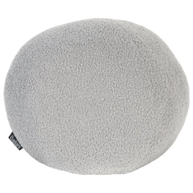 Image of Beliani Throw Cushion Salvia Boucle 30 X 30 Cm Grey Solid