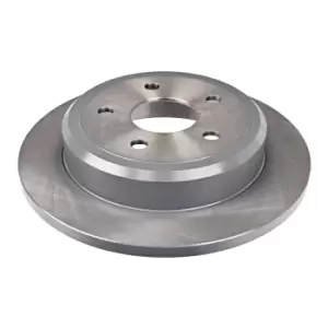 Image of Blue Print Pair of Solid Painted Brake Disc Rotor ADA104310 fits REAR