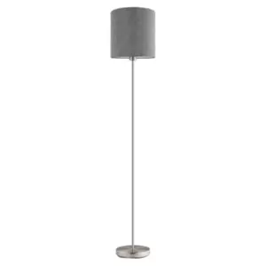 Eglo Pasteri Grey Linen Floor Lamp