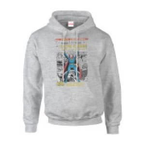 Image of Marvel Doctor Strange Premiere Comic Cover Mens Grey Pullover Hoodie - XL - Grey