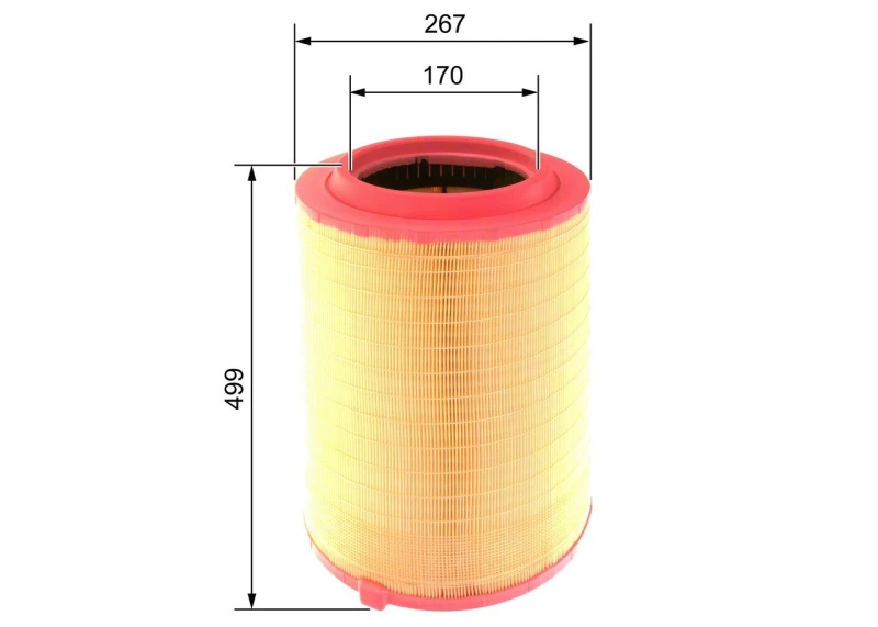 Image of Bosch F 026 400 274 Air filter Filter Insert Air Filter (8)