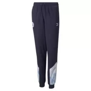 Image of Puma MCFC Icon Track Pants Juniors - Blue