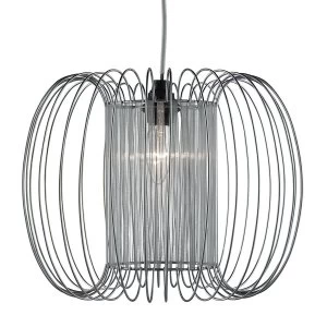 Image of Searchlight Lighting Collection Mara Ribbon Light Shade - Chrome