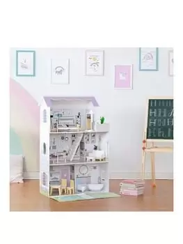 Image of Teamson Kids Olivia'S Little World - Lavender Handcrafted Grand Dollhouse And Accessories