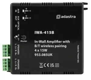 image of In-Wall Stereo Amplifier with Bluetooth Connectivity- 4 x 15W